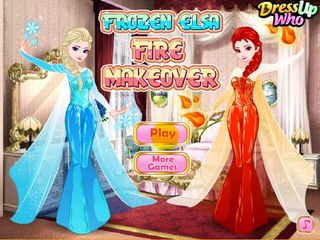 Permainan - Frozen Elsa Fire Makeover - Play games