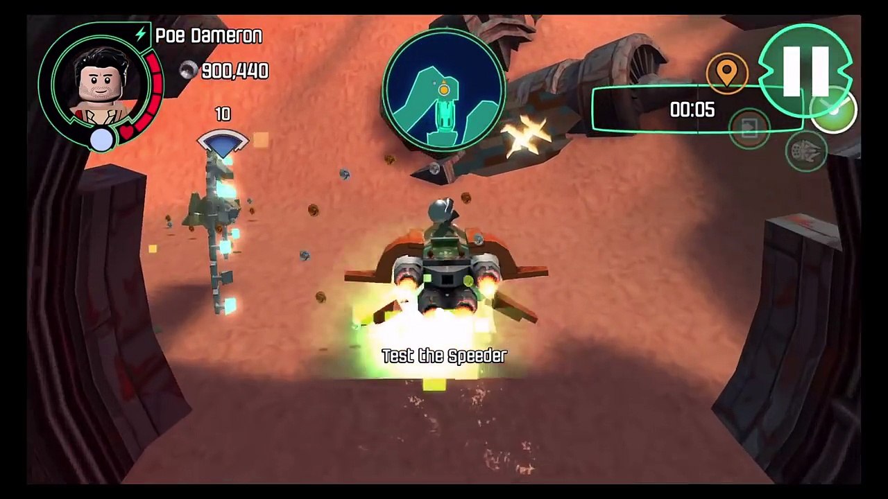 Lego Star Wars The Force Awakens iOS App Gamplay Walkthrough Jakku Graveyard
