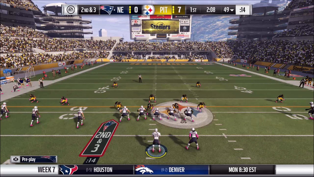 TD Blount vs Pittsburgh Madden NFL 17