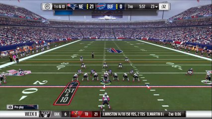 TD Blount vs Buffalo Madden NFL 17