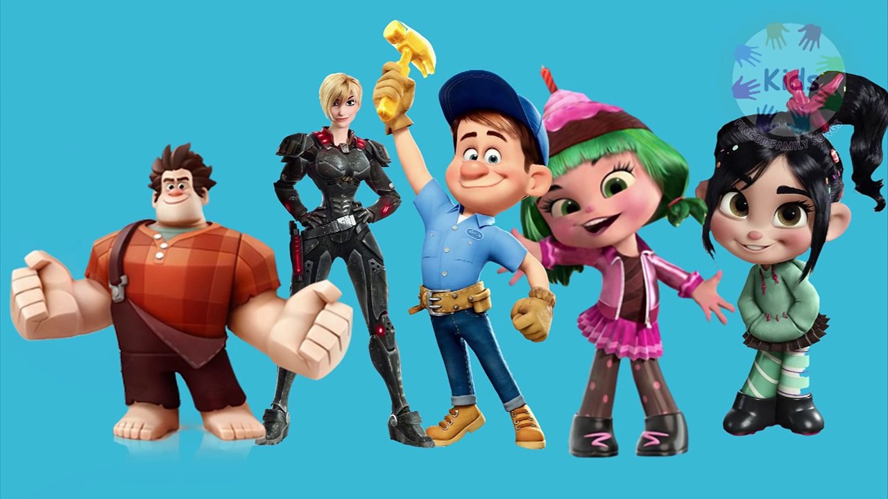 wreck it ralph finger family | 3d cartoon rhymes for children | finger family nursery rhymes