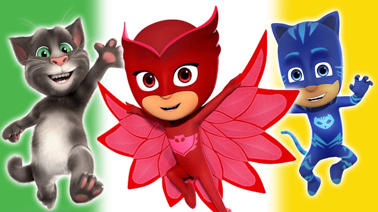 Talking Tom and Pj Masks Finger Family - Talking Tom Nursery Rhymes