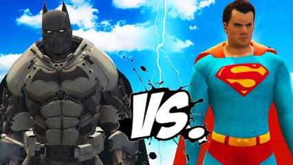 SUPERMAN VS BATMAN (XE Batsuit) - EPIC BATTLE