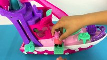 ❤ Минни мышь ❤ лодка peppa свинья замороженные elsa игрушки видео серфинг на море скольжения на яхте