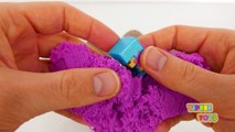 Кинетический песок сюрприз яйца Губка Боб minecraft замороженные МЛП Лалалупси shopkins в больные кирпича