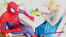 Congelados Elsa de Disney y Princesas de BAILE! w/ Spiderman Malo Bebé Anna Rosa Spidergirl Superh