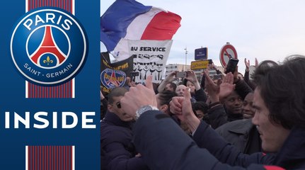 With the Rouge et Bleu before the Classico