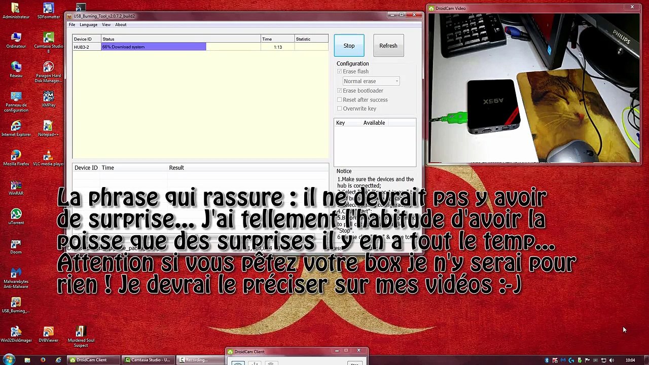 Complément vidéo "comment flasher sa box..." sans bouton reset