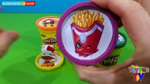 Learn Colors Shopkins Season 4 Petkins Hello Kitty Blind Pack Play Doh Toy Surprises Colou