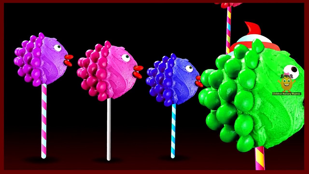 Fish Lollipop Finger Family Nursery Rhymes for Preschool Babies and Children Songs HD