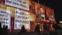 Report TV - SMS-të në murin e Kryeministrisë “Shqipëria uron, Shqipëria dhuron”