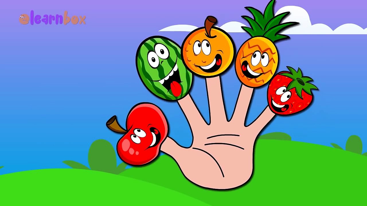 Fruits Cartoons Animation Singing Finger Family Nursery Rhymes for Preschool Childrens Song
