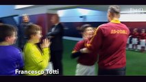 Crianças conhecendo seus heróis do futebol