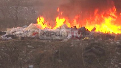 Report TV - Shkodër, mbetjet digjen pa kriter edhe ditën, heshtin institucionet