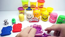 Play Doh Cara Sonriente Con Frutas y Verduras | Aprender los Colores con la Pasta del Juego Smiley Fac