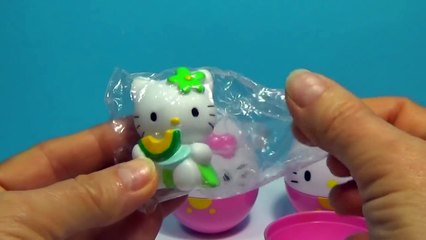 3 huevos sorpresa! HELLO KITTY Esbirros de ANGRY BIRDS huevos sorpresa unboxing Para los Niños mymillion