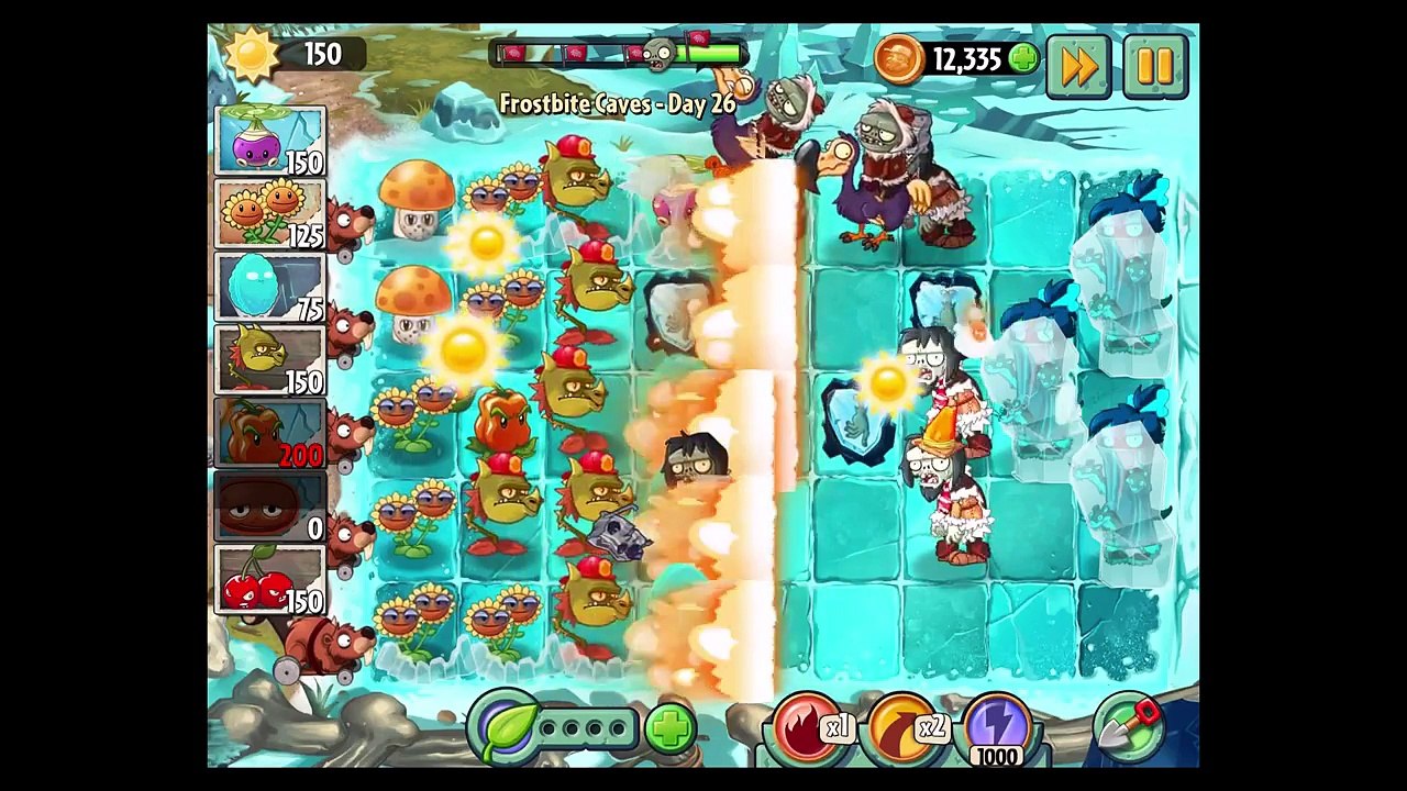 Plants VS Zombies 2 - Frostbite Caves - Day 26 - New Plants Rotobaga