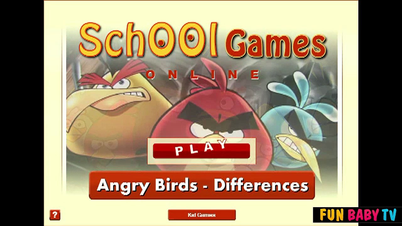 Angry Birds Differences - Angry Bird games walkthrough for kids - 4jvideo
