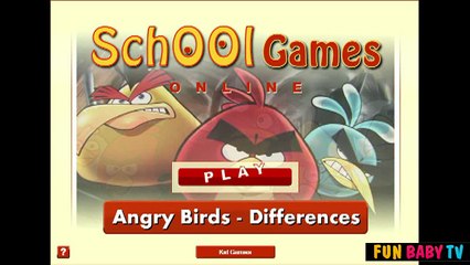 Angry Birds Differences - Angry Bird games walkthrough for kids - 4jvideo