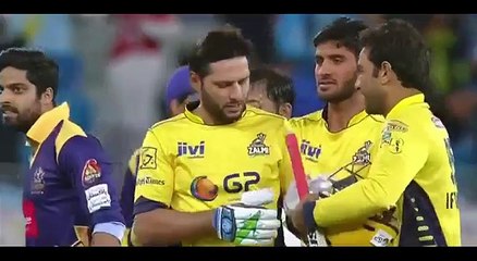 Winning moments of Peshawar Zalmi against Quetta Gladiators