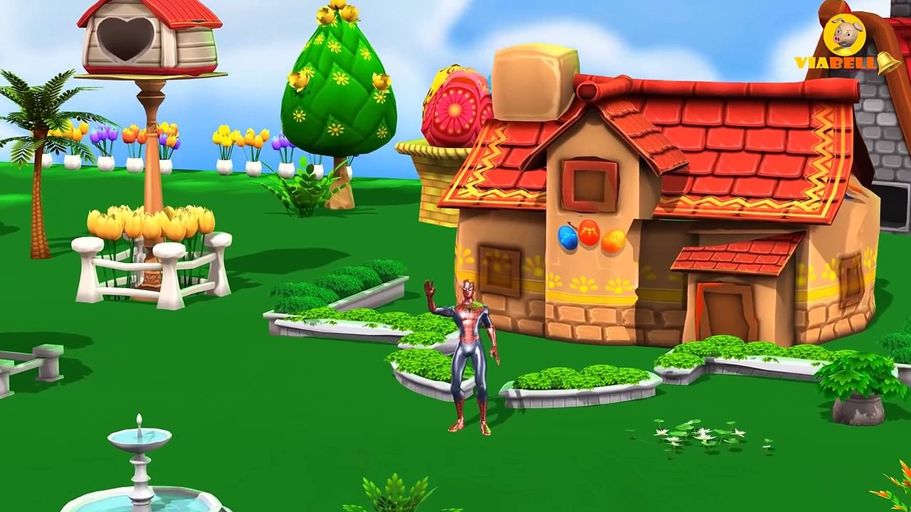 Colors Spiderman Vs Dinosaurs | Frozen Elsa Gorilla Finger Family Nursery Rhymes Songs Com