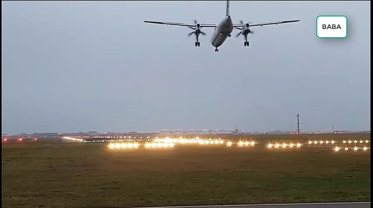 Amsterdam : Un avion loupe totalement son atterissage