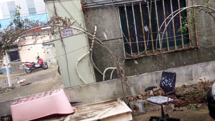 South Korean snow felling very cold