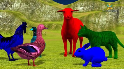 Learn colors with 3d Dainosuer colors lesson for Nursery Children colors Song