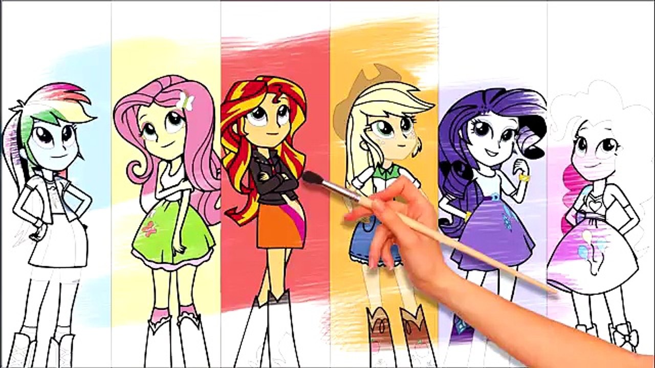 My Little Pony Coloring Book with Animation - Equestria Girls Coloring Page - Portal - Kid