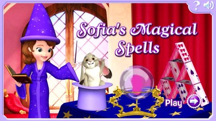 Sofia the First - Sofia`s Magical Spells - Disney Movie Cartoon Game for Kids in English