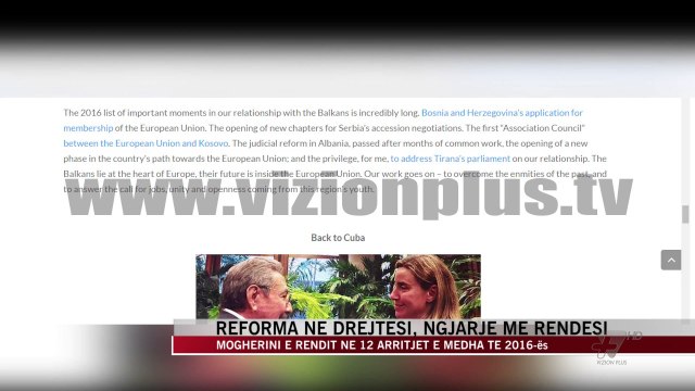 Reforma në drejtësi, ngjarje me rendësi - News, Lajme - Vizion Plus