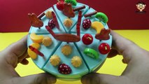 Birthday Cake Playset Unboxing Kiwi Cherry Cream Banana Orange Candle Chocolate Plastic Cake Toys