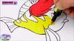 Disney Princess Ariel Belle Rapunzel Merida Coloring Book Surprise Egg and Toy Collector S