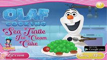 Olaf Cooking Sea Turtle Ice Cream Cake - Frozen Cooking Games for Kids