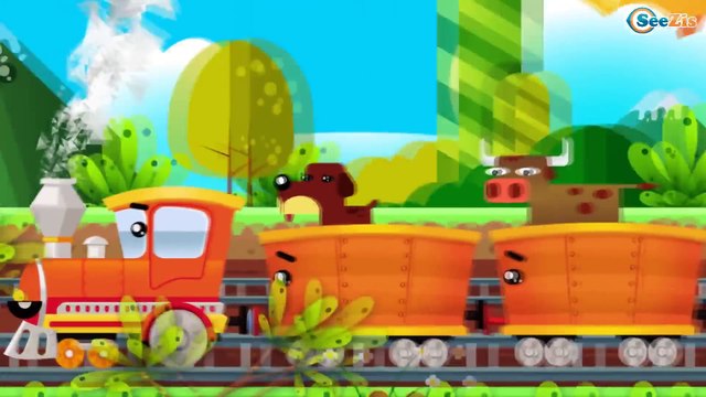 Cartoons about Trains & Cars | Learn Colors and Numbers with Trains | Learning cartoon for children
