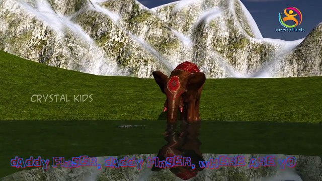 Слон Finger семья детские дети английский Анимационный 3D животные анимированные стишки