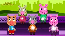 pigs finger family | farmees | nursery rhymes | kids songs | 3d rhymes