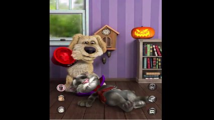 Talking Tom - Halloween Vampire and Pumpkin Costume
