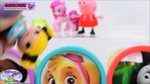 Aprender los Colores Disney Nick Jr Umizoomi PJ Máscaras de Dora Juguetes de Play Doh Huevo Sorpresa de Juguetes y Coll