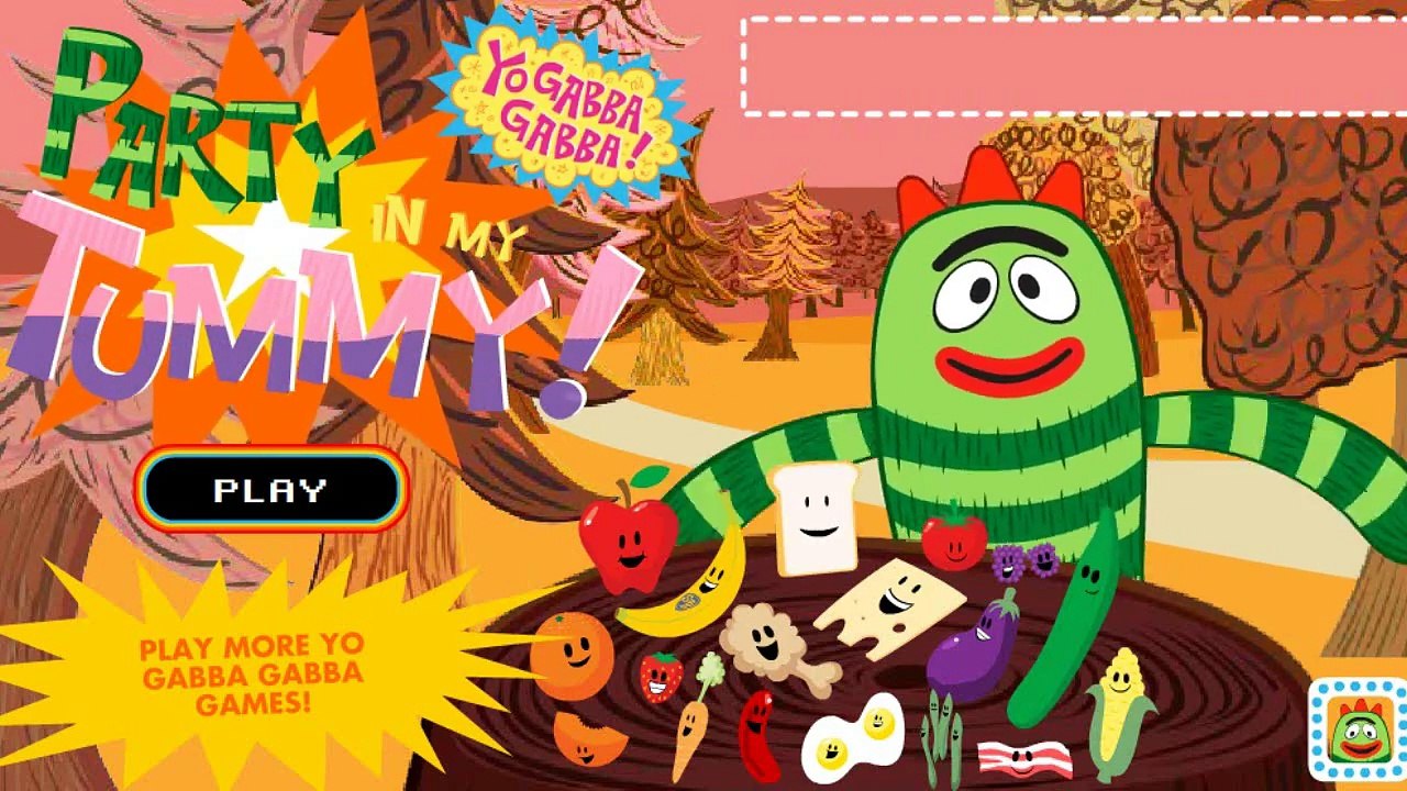 Nick JR Yo Gabba Gabba Party In My Tummy - Cartoon Movie Game for Kids new HD