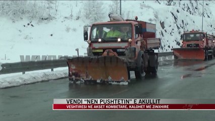 Rrugët nacionale të hapura, autoritetet: Lëvizja vetëm me zinxhirë - News, Lajme - Vizion Plus