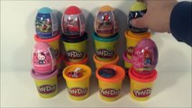 Surprise Eggs Человек Паук Микки Маус И Мини Маус Disney Pixar Cars 2 Плоских Покемонов, Winx, Hello Kitty