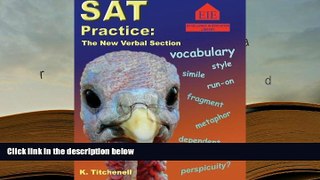 Popular Book  SAT Practice: The New Verbal Section  For Online