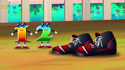 One Two Buckle My Shoe | Nursery Rhyme With Actions | TinyDreams Kids