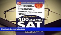 Best Ebook  McGraw-Hill s 400 Essential SAT Words  For Trial