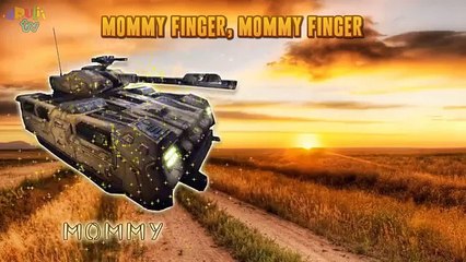 Finger family song Army animated vehicles for kids | Sounds Helicopter Tank Aircraft Soldiers