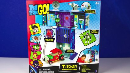 Teen Titans GO T-Tower Cyborg ROBIN BEAST BOY RAVEN DC COMICS