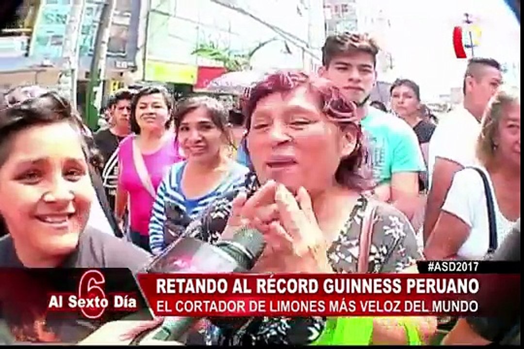 Al Sexto Día retó al cortador de limones más veloz del mundo