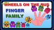Learn Colors with Wheels on the Bus Finger Family Song | Nursery Rhymes Collection by Hoop