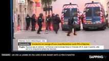 Manif anti-Le Pen à Nantes : Un gendarme la jambe en feu, les images chocs